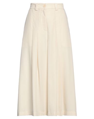 Momoní Woman Pants Cream Size 4 Lyocell, Polyester In White