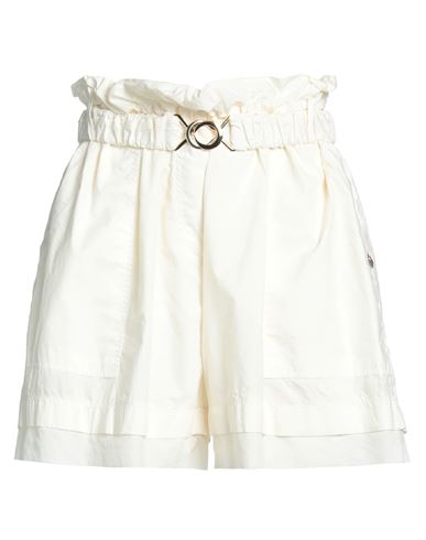Même Road Woman Shorts & Bermuda Shorts Ivory Size 6 Cotton In White