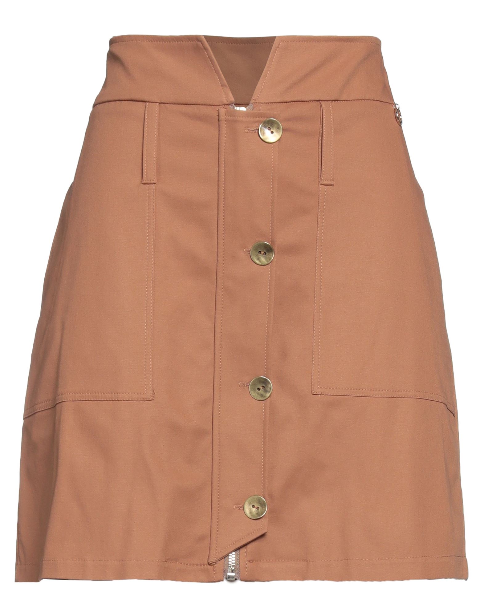 Relish Mini Skirts In Brown