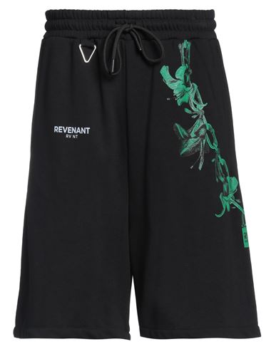 Revenant Rv Nt Man Shorts & Bermuda Shorts Black Size S Cotton, Polyester