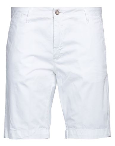 Rar Man Shorts & Bermuda Shorts White Size 40 Cotton, Elastane