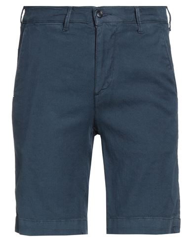 0/zero Construction Man Shorts & Bermuda Shorts Slate Blue Size 28 Linen, Cotton, Elastane