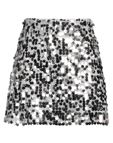 Siste's Woman Mini Skirt Lead Size M Polyester In Grey