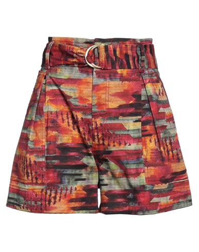 Chufy Woman Shorts & Bermuda Shorts Red Size S Organic Cotton, Lycra