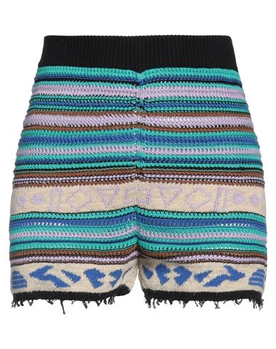 87 Avril 90 Woman Shorts & Bermuda Shorts Blue Size S Cotton, Textile Fibers, Nylon, Polyurethane