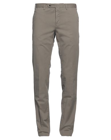 Pt Torino Man Pants Taupe Size 40 Cotton, Elastane