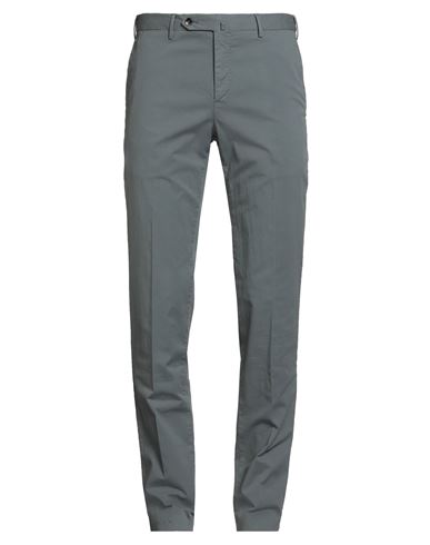 Pt Torino Man Pants Slate Blue Size 40 Cotton, Elastane In Multi