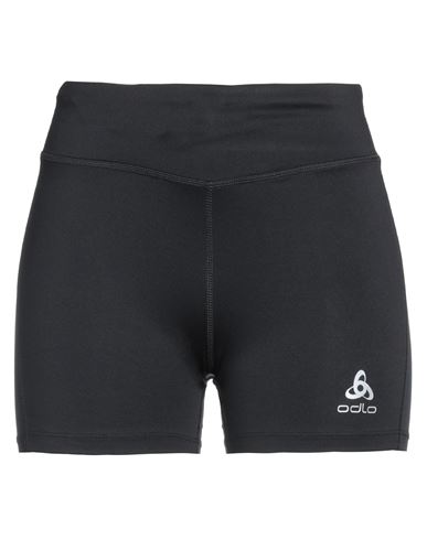 Odlo Woman Shorts & Bermuda Shorts Black Size M Recycled Polyester, Elastane