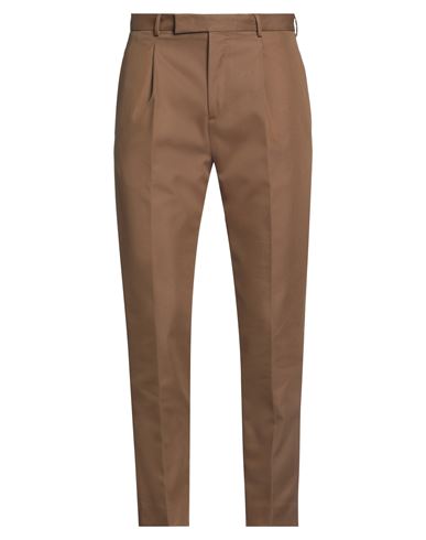 Pt Torino Man Pants Camel Size 32 Cotton, Polyamide In Beige