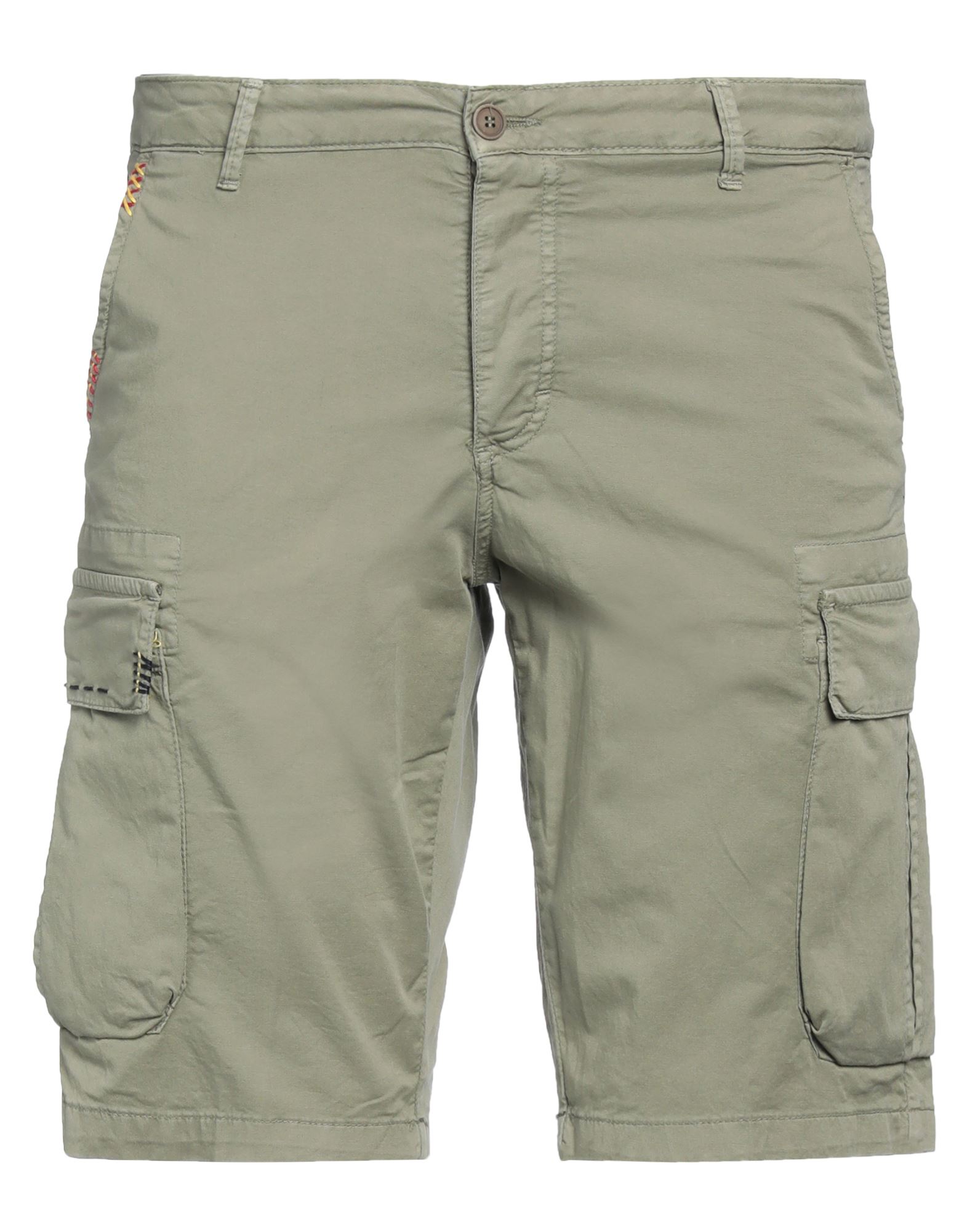 Rar Man Shorts & Bermuda Shorts Military Green Size 28 Cotton, Elastane