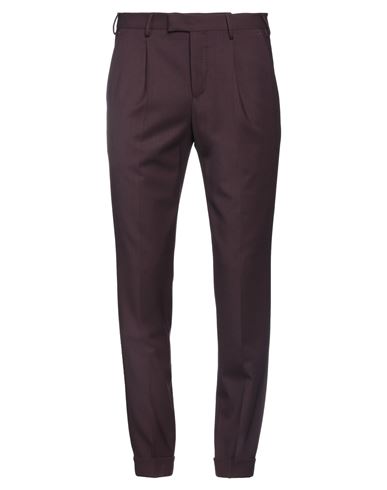 Pt Torino Pants In Bordeaux Wool In Purple