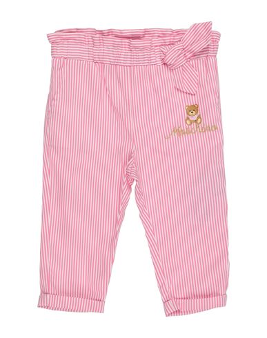 Moschino Baby Newborn Girl Pants Fuchsia Size 3 Cotton, Polyamide, Metallic Fiber, Paper Yarn In Pink