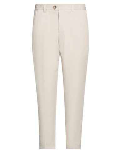 Pt Torino Man Pants Cream Size 36 Cotton, Elastane In White
