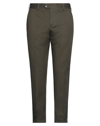 Pt Torino Man Pants Military Green Size 36 Cotton, Elastane