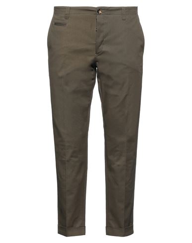 Pt Torino Man Pants Military Green Size 30 Cotton, Elastane