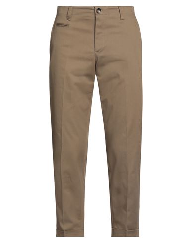 Pt Torino Man Pants Khaki Size 32 Cotton, Elastane In Beige