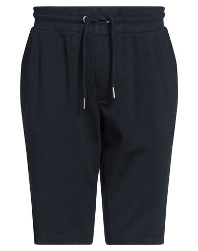 Garcia Man Shorts & Bermuda Shorts Navy Blue Size S Polyester, Viscose, Elastane