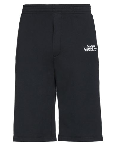 Maison Kitsuné Man Shorts & Bermuda Shorts Black Size Xl Cotton