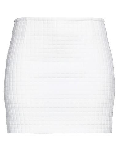 Bottega Veneta Woman Mini Skirt White Size 6 Polyamide, Cotton, Elastane