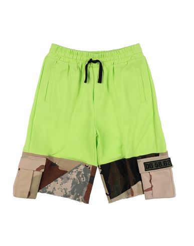 Dolce & Gabbana Babies'  Toddler Boy Shorts & Bermuda Shorts Acid Green Size 7 Cotton, Polyamide, Polyester,