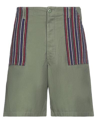 Maharishi Man Shorts & Bermuda Shorts Military Green Size L Organic Cotton
