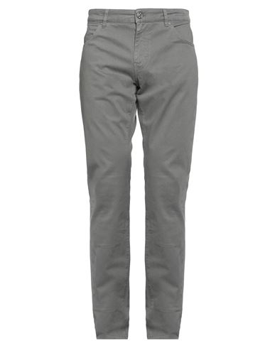 Pt Torino Man Pants Lead Size 34 Cotton, Elastane In Grey