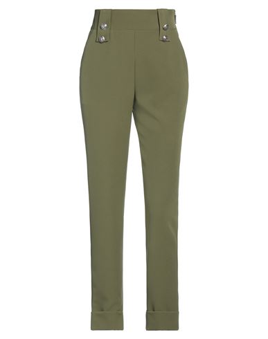 Relish Woman Pants Military Green Size 10 Polyester, Elastane
