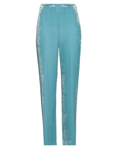 Boutique Moschino Woman Pants Light Blue Size 8 Silk