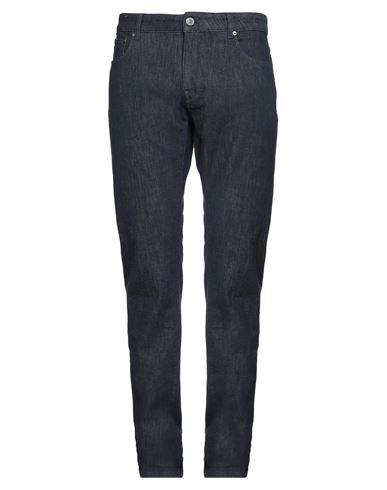 Pt Torino Man Denim Pants Blue Size 32 Cotton, Cashmere, Elastane In Blue