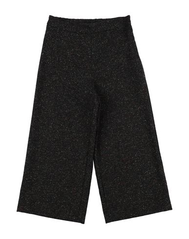 Ermanno Scervino Junior Kids'  Toddler Girl Pants Black Size 4 Polyester, Wool, Polyacrylic, Synthetic Fibe