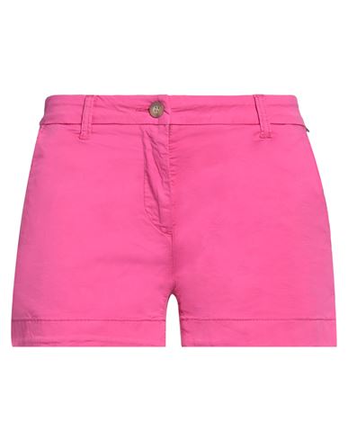 Napapijri Woman Shorts & Bermuda Shorts Fuchsia Size 4 Cotton, Elastane In Pink