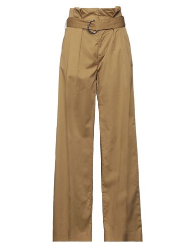 Dondup Woman Pants Camel Size 4 Cotton, Elastane In Beige
