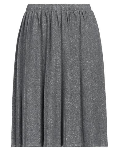 Blue Stars Woman Mini Skirt Grey Size Onesize Viscose, Polyamide, Synthetic Fibers, Wool, Cashmere