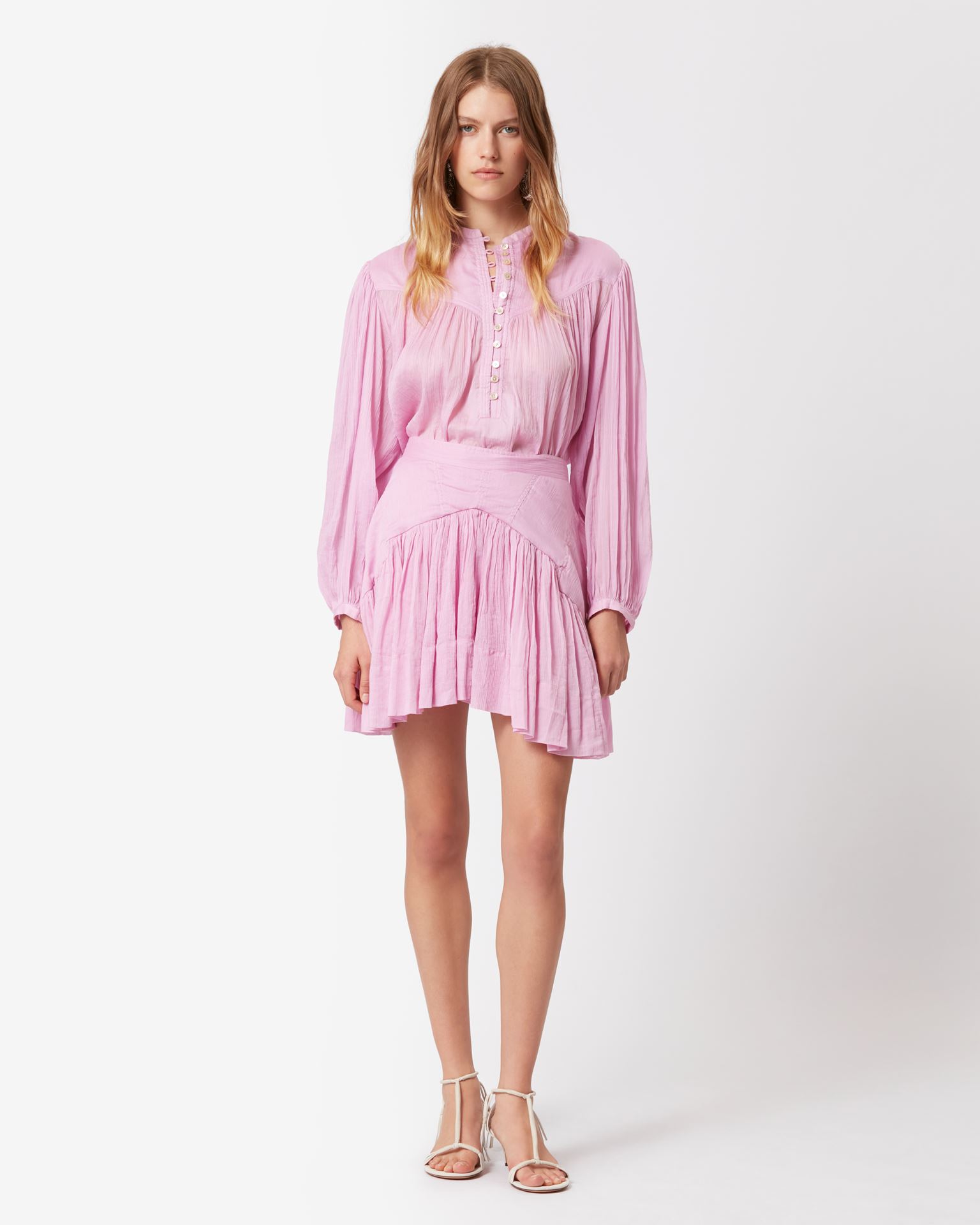 Isabel Marant, Kadavu Cotton Skirt - Women - Pink
