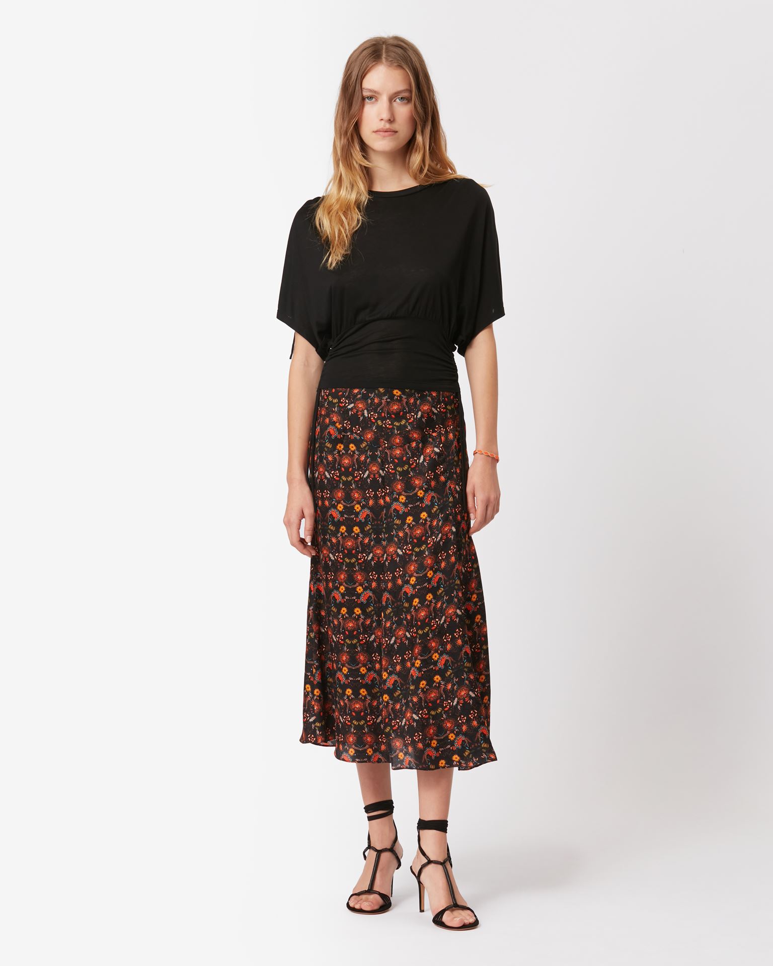 Isabel Marant, Prielle Printed Skirt - Women - Black