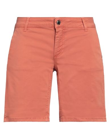 Relish Woman Shorts & Bermuda Shorts Orange Size 26 Cotton, Elastane