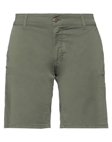 Relish Woman Shorts & Bermuda Shorts Military Green Size 32 Cotton, Elastane