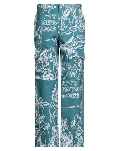 Thebe Magugu Man Pants Deep Jade Size S Cotton In Green