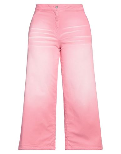 Kenzo Woman Jeans Pink Size 4 Cotton, Elastane
