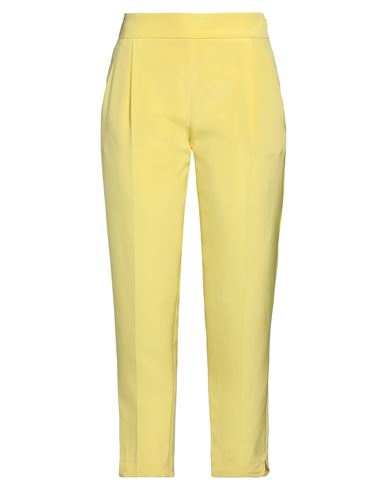 Giambattista Valli Woman Pants Yellow Size 6 Silk, Cotton