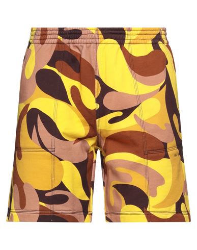Shop Marni Man Shorts & Bermuda Shorts Yellow Size 34 Cotton