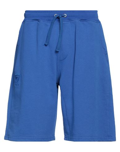 Blauer Man Shorts & Bermuda Shorts Bright Blue Size L Cotton