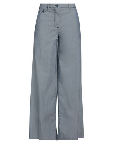 Mason's Woman Pants Slate Blue Size 8 Cotton, Elastane