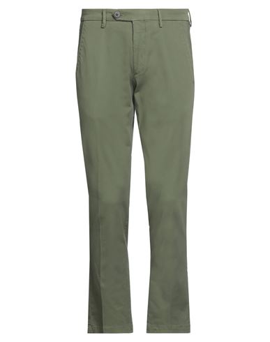 Mc Denimerie Man Pants Military Green Size 31 Cotton, Elastane