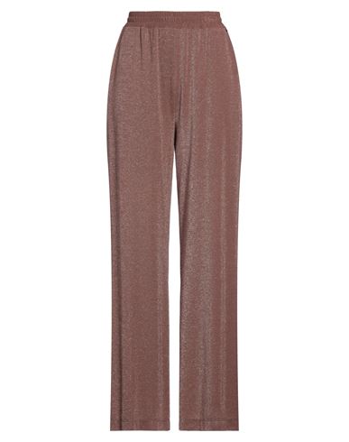 Kocca Woman Pants Brown Size M Viscose, Polyamide, Metallic Fiber, Elastane