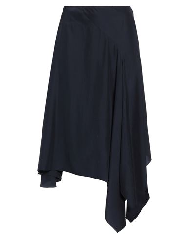 Stella Mccartney Woman Midi Skirt Navy Blue Size 4-6 Silk