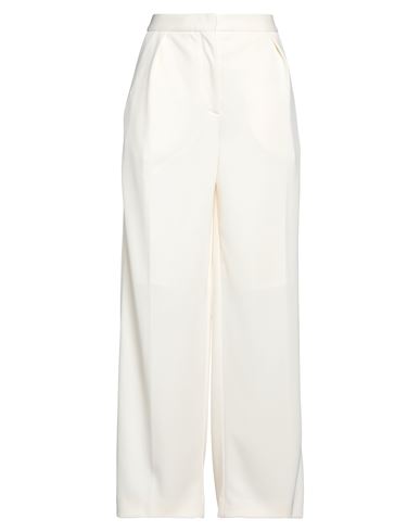 Palm Angels Woman Pants Ivory Size 4 Polyester, Polyethylene In White