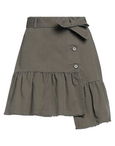 Kaos Jeans Woman Mini Skirt Military Green Size M Cotton