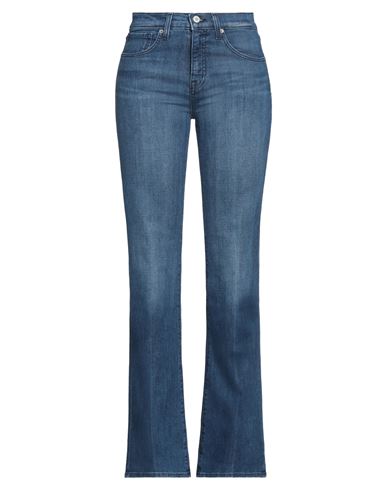 Nili Lotan Woman Denim Pants Blue Size 26 Cotton, Polyurethane