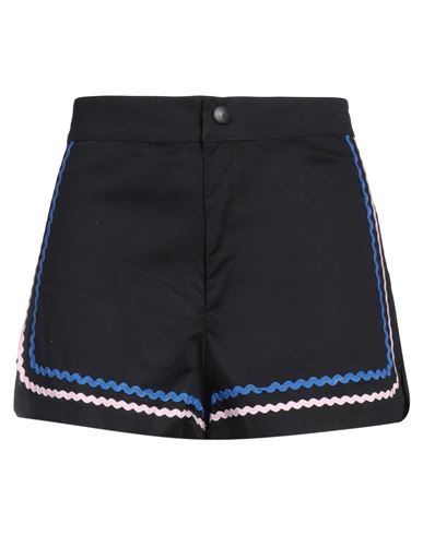 Mariuccia Woman Shorts & Bermuda Shorts Black Size S Cotton